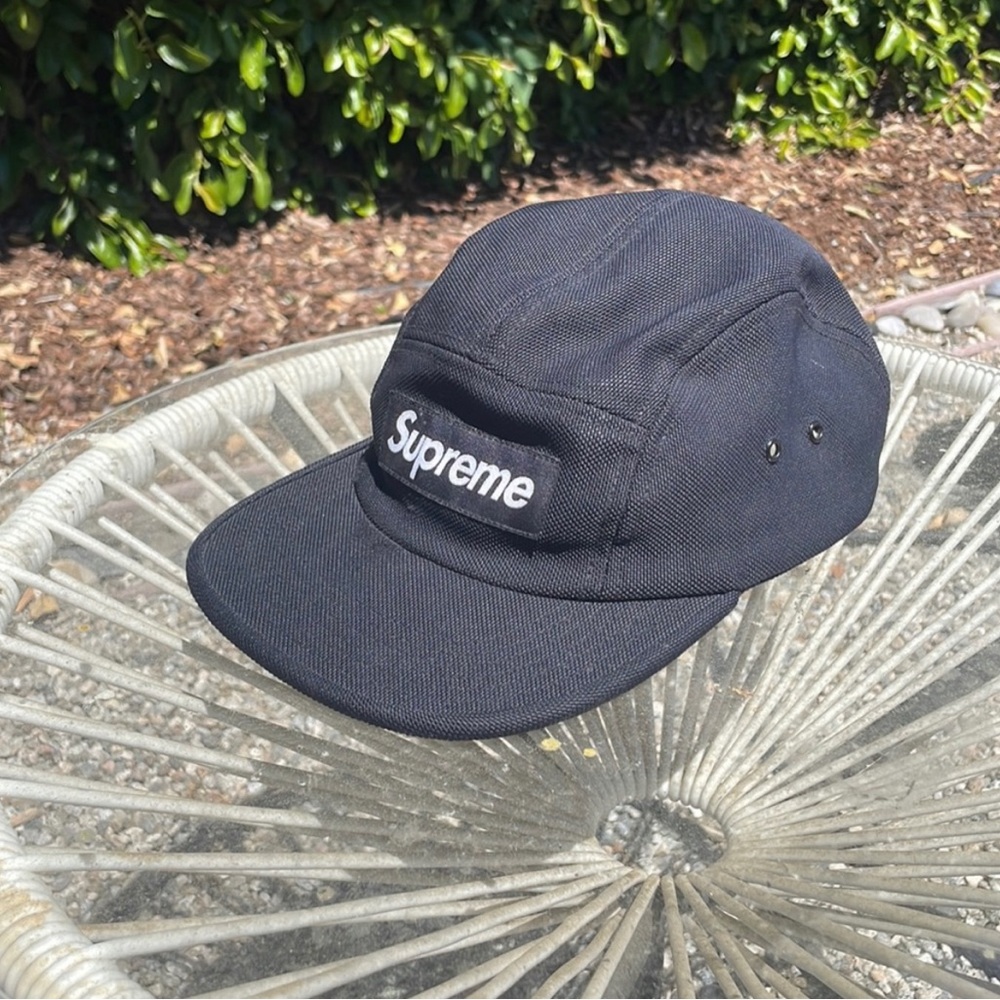 Supreme Black Box Logo Camper Hat